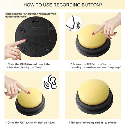 How to use Training Toy with Recording Sound Button