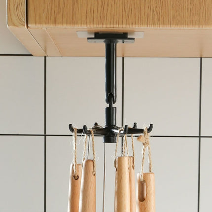 360-Degree Rotatable Six Hooks- Storage Hooks for Home Kitchen and Bathroom